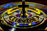  Stained glass reflection, Maryville, TN