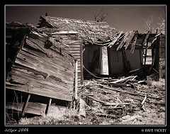  Abandoned House in Infrared, near Kanapolis, KS