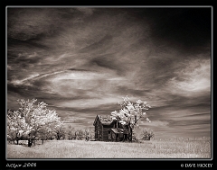  Abandoned House in Infrared, near Kanapolis, KS