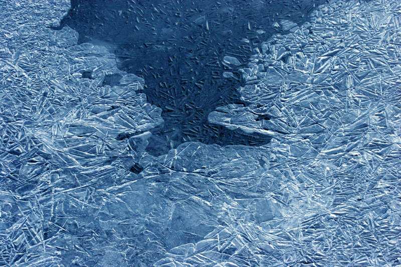 Ice066 Delaware River ice, Dingman's Ferry, PA  � Dave Hickey