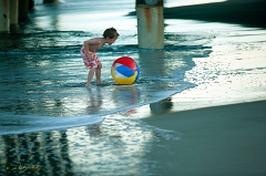  Cocoa Beach boy with ball