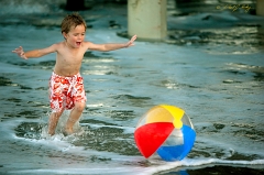  Cocoa Beach boy with ball