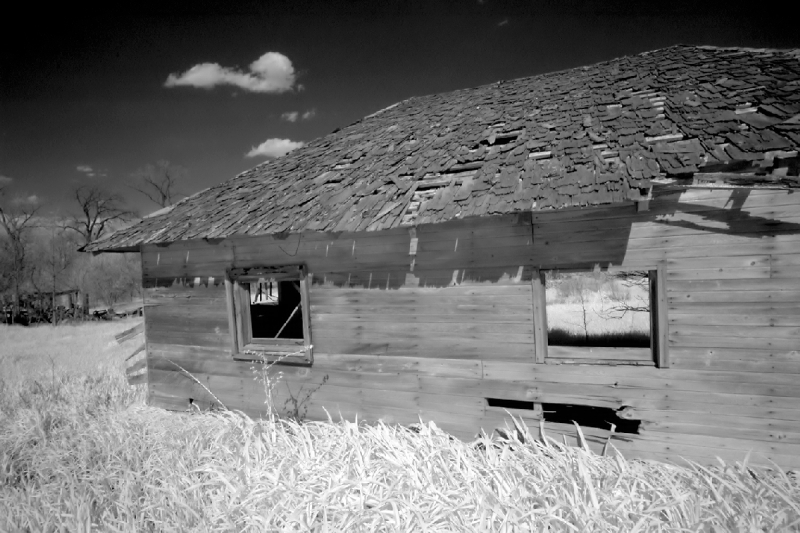 infrared_by_hicspix004 Abandoned farm in infrared, just west of Henry Co., Indiana