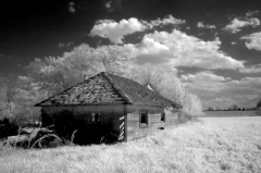 infrared_by_hicspix002 Abandoned farm in infrared, just west of Henry Co., Indiana
