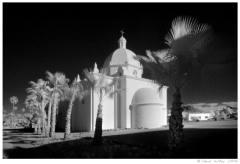 Infrared20 Catholic church in Ajo, Arizona