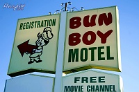 SuperShootsVegas081 Bun Boy Motel, Baker, CA  © Dave Hickey
