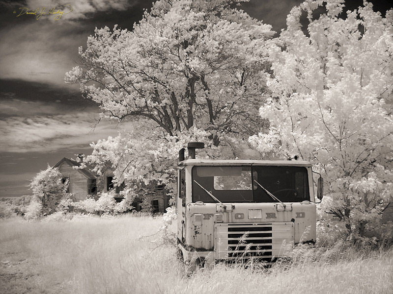803 Farm and Truck in Infrared, off the Pearl-Nebo Road in Pike County, IL