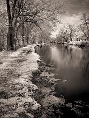 003 The Old Canal, Phoenixville, PA -- In infrared